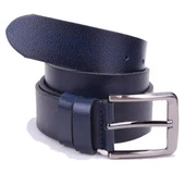 Dagoster DMK26-467DG Lacivert 4 cm Hakiki Deri Erkek Kemer - 2