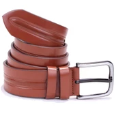 Dagoster DMK26-457 Taba 4.5 cm Suni Deri Erkek Kemer - 2