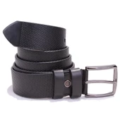 Dagoster DMK26-352 Siyah 4 cm Suni Deri Erkek Kemer - 4