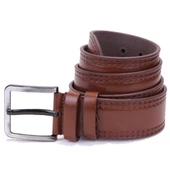 Dagoster DMK26-455 Taba 4.5 cm Suni Deri Erkek Kemer - 3