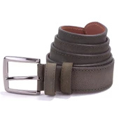 Dagoster DMK26-464DG Haki 4 cm Hakiki Deri Erkek Kemer - 1