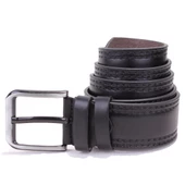 Dagoster DMK26-455 Siyah 4.5 cm Suni Deri Erkek Kemer - 3