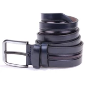 Dagoster DMK26-457 Lacivert 4.5 cm Suni Deri Erkek Kemer - 3