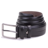 Dagoster DMK26-304 Siyah 3,5 cm Suni Deri Erkek Kemer - 1