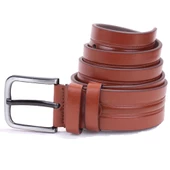 Dagoster DMK26-457 Taba 4.5 cm Suni Deri Erkek Kemer - 1