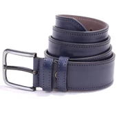 Dagoster DMK26-459 Lacivert 4.5 cm Suni Deri Erkek Kemer - 1