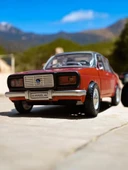 Metal Çek Bırak Anadol Araba Kırmızı Sesli ve Işıklı ( 1/36 Ölçek ) - 3