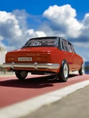 Metal Çek Bırak Anadol Araba Kırmızı Sesli ve Işıklı ( 1/36 Ölçek ) - 4