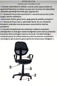 SDT TİCARET Fileli Oyuncu Koltuğu, Ofis Sandalyesi, Öğrenci Ve Öğretmen Koltuğu, Bilgisayar Sandalyesi - 4