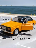 Metal Çek Bırak Anadol Araba Sarı Sesli ve Işıklı ( 1/36 Ölçek ) - 2