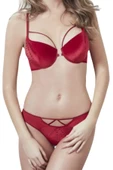 Anıl Kadın Vişne Kadife Sütyen Takımı 4762 thumbnail 1