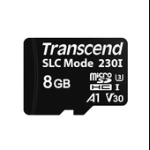 TRANSCEND TS8GUSD230I 8GB Industrial Temp SDHC microSD Hafiza Karti - 1