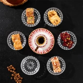 Porsima Elif 6'lı Kahve Yanı Lokumluk Sunumluk Cam Kase Seti Mini İkramlık Şekerlik, Reçellik, Sosluk Kase - 3