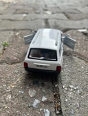 Metal Çek Bırak Kartal Araba Beyaz Sesli ve Işıklı ( 1/36 Ölçek ) - 4
