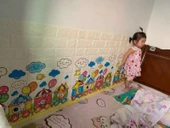 Renkli Duvarlar 70x77cm 1 Adet Tren Bulut Bebek Odası Kreş Kendinden Yapışkanlı 3D Dekoratif Duvar Paneli KağıdıNW30 thumbnail 2