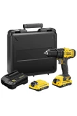 Stanley SCD700D2K 18V 2.0Ah Li-Ion Çift Akülü Matkap - 1