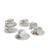 Sudedi Home Paçi Binnur Nescafe&Çay 6'lı Fincan Takımı POR-101548 - 5