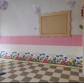 Renkli Duvarlar 70x77cm 1 Adet Tren Bulut Bebek Odası Kreş Kendinden Yapışkanlı 3D Dekoratif Duvar Paneli KağıdıNW30 thumbnail 8