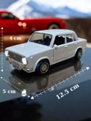 Metal Çek Bırak Murat 124 Araba Beyaz Sesli ve Işıklı ( 1/36 Ölçek ) - 3