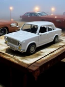 Metal Çek Bırak Murat 124 Araba Beyaz Sesli ve Işıklı ( 1/36 Ölçek ) - 4