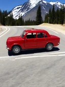 Metal Çek Bırak Murat 124 Araba Kırmızı Sesli ve Işıklı ( 1/36 Ölçek ) - 5