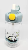 Shotay ST-7011 500ML Pipetli-Pipetsiz Tritan Mavi Şeffaf Matara Taşıma Aparatlı - 5