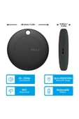 MiLi Mitag Airtag Apple Ile Uyumlu Apple MFI Sertifikalı Akıllı Takip Cihazı Kılıfsız Siyah - 4