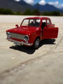 Metal Çek Bırak Murat 124 Araba Kırmızı Sesli ve Işıklı ( 1/36 Ölçek ) - 1