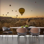Günbatımı ve Sıcak Hava Balon Manzaralı Duvar Kağıdı thumbnail 5