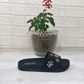 Pienn 20622 Siyah Taşlı Şık Kadın Terlik thumbnail 11