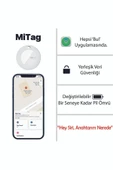 MiLi Mitag Airtag Apple Ile Uyumlu Apple MFI Sertifikalı Akıllı Takip Cihazı Kılıfsız Beyaz - 4