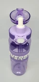 Shotay DL-24636 870ML Pipetli-Pipetsiz Tritan Mor Şeffaf Matara Taşıma Aparatlı - 4