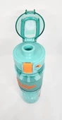 Shotay DL-24638 850ML Pipetli-Pipetsiz Tritan Yeşil-Turuncu Şeffaf Matara Taşıma Aparatlı - 4