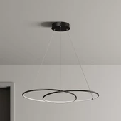 Ortaca / 100 cm / Sarkıt Avize / Antrasit Gövde / 3 Renk Işık - 1