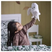 SUMUHOME SKOGSDUVA YUMUŞAK PELUŞ OYUNCAK BAYKUŞ EL KUKLASI BEYAZ - 2