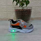 M.P One 3127 Gri-Siyah Işıklı Fuspetli Bebe Spor Ayakkabı thumbnail 8