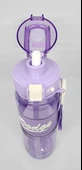 Shotay DL-24638 850ML Pipetli-Pipetsiz Tritan Mor Şeffaf Matara Taşıma Aparatlı - 2
