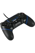 Ps4 Ve Pc Uyumlu Titreşimli Kablolu Oyun Kolu Gamepad - 3