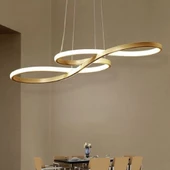 Biga / 120 cm / Sarkıt Avize / Gold Gövde / 3 Renk Işık / 3 Yıl Garanti - 1