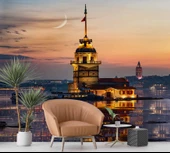 Günbatımı Kızkulesi Manzaralı Duvar Kağıdı thumbnail 5