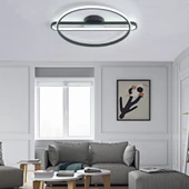 Lapseki / Plafonyer Avize / 65 cm / 3 Renk Işık / Antrasit Gövde - 4