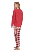 Anıl Kadın Kırmızı Uzun Kol Pijama Takımı 11317 thumbnail 3