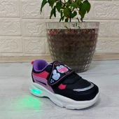 M.P One 3127 Siyah-Pembe Işıklı Fuspetli Bebe Spor Ayakkabı - 4