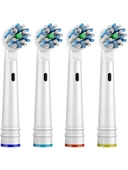 Kyver Cross Action 4 lü Oral B Uyumlu Dış Fırçası Yedek Başlığı - 1