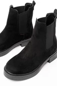 Siyah Süet Lastikli Günlük Kadın Bot thumbnail 4