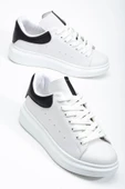 Fersatie Beyaz - Siyah Kadın Sneaker Günlük Ayakkabı - 2