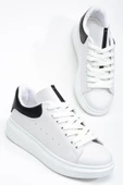 Fersatie Beyaz - Siyah Kadın Sneaker Günlük Ayakkabı - 1