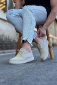WG016 Bej Triko Erkek Casual Ayakkabı - 2
