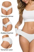 2 Adet Kadın Dikişsiz Lazer Kesim Esnek İz yapmayan Külot S5 - 4