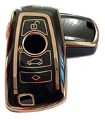 Bmw F Serisi CAS4 Smart Anahtar Kumanda Kılıfı Oto Anahtarlık Siyah 4 Tuşlu thumbnail 1